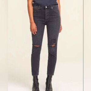 ✨HOST PICK✨AGOLDE | Nico in Cassette Black | Grunge Punk Distressed Jean | 26